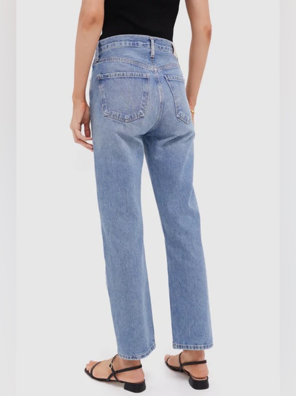 Citizens of Humanity Blaine 24 high rise straight jeans ankle jeans, color Perri - Picture 6 of 12